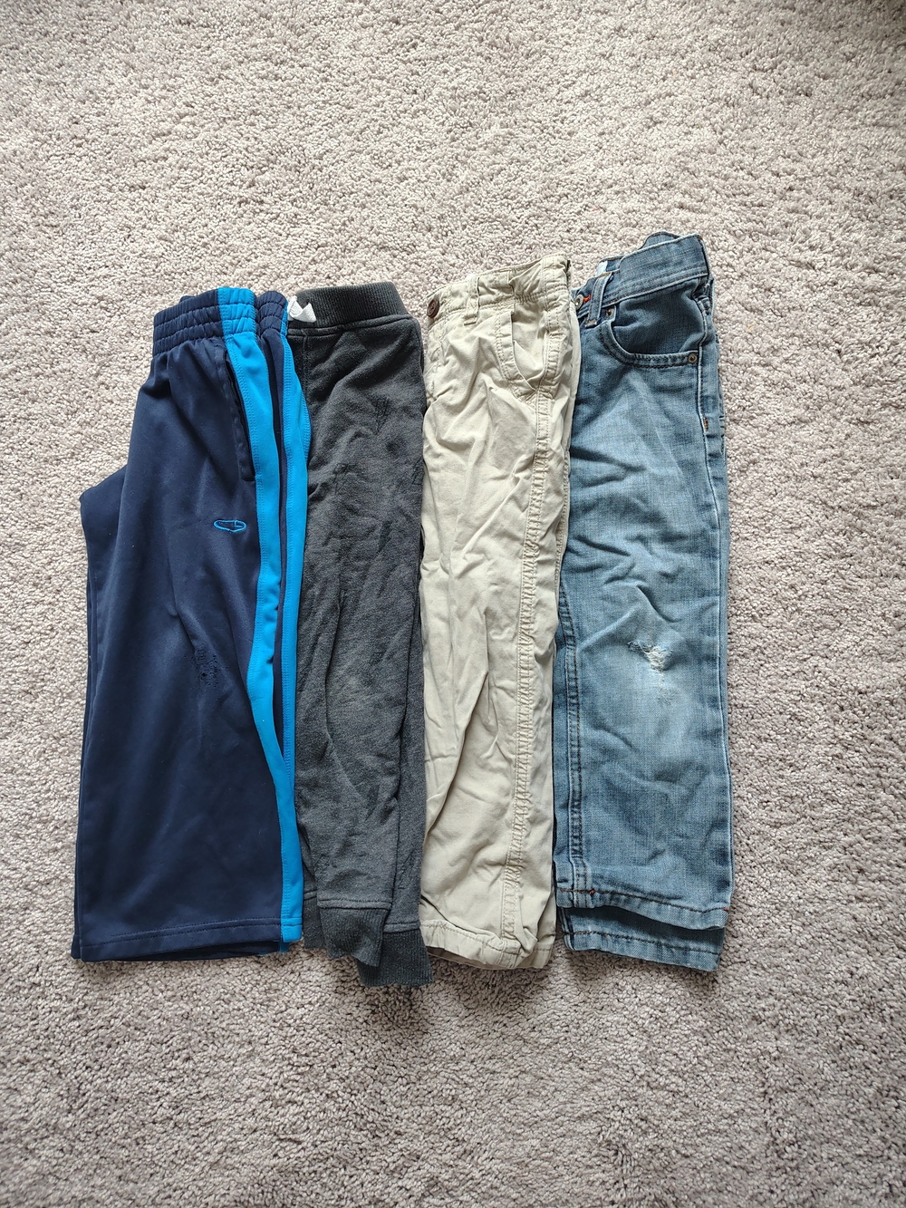 Bundle of 4 pair of 5T pants- Lee, Baby Gap, Champion, Garanimals